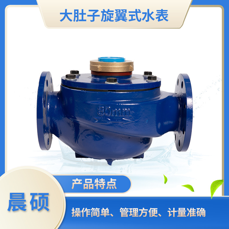 大口径旋翼式水表 晨硕大肚子水表旋翼式冷水表