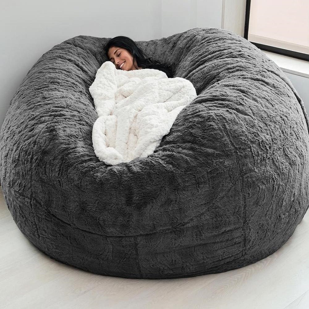 Bolso de frijoles de sofá perezoso Amazon venta caliente transfronteriza bolsa de esponja juego de sofá de bola redonda tatami ventas directas de fábrica image 8