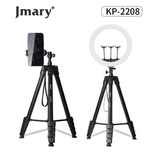 Jmary KP2208补光灯直播落地三脚架  1.7米相机拍摄手机架支架