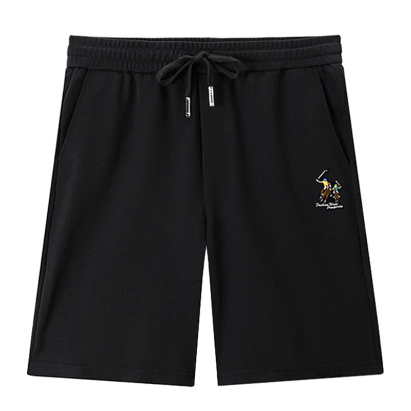 Paul Men's Summer Shorts Five-Point Loose Plus-Size Regular Casual Black High-End Trendy Men's Shorts