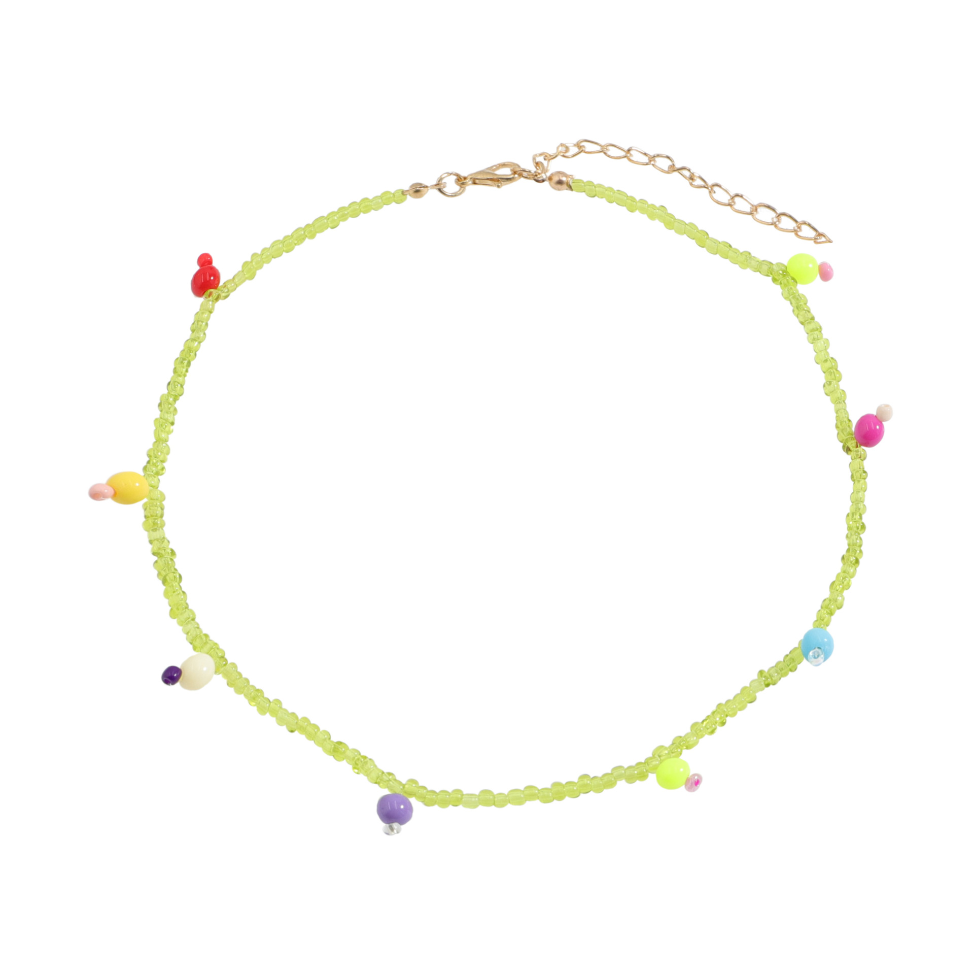 Chaîne De Clavicule Simple Perles De Couleur Bonbon En Gros Nihaojewelry display picture 8