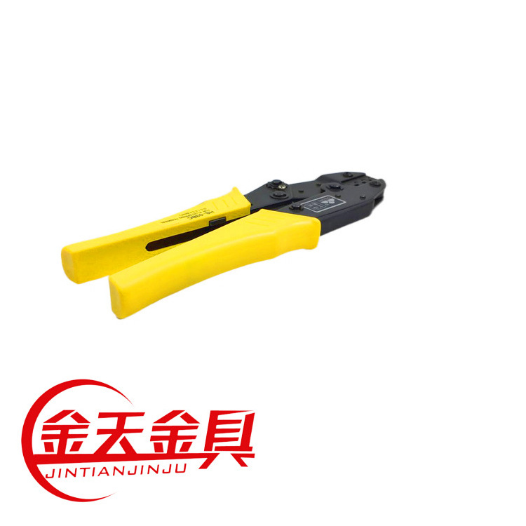 9寸HS-30J棘轮式插簧预绝缘端子压线钳裸端子压接钳子杜邦端子钳