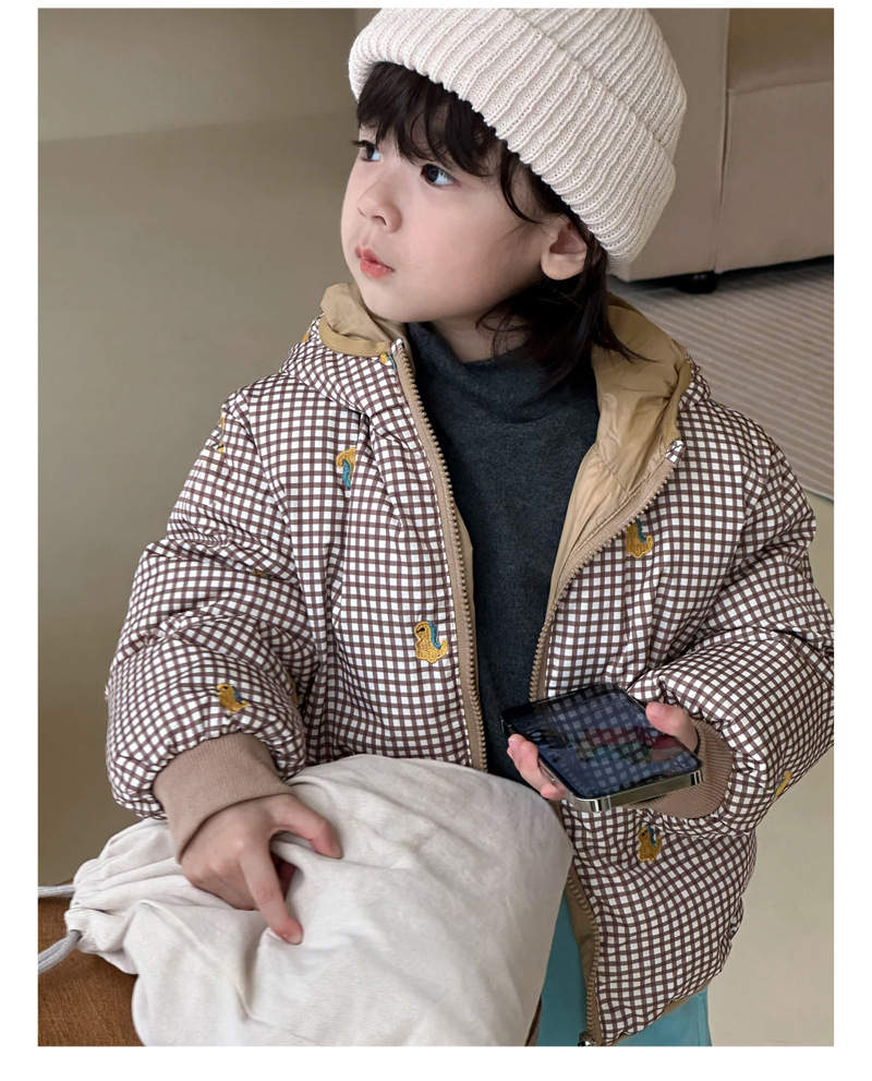 2023 Cappotto caldo per bambini piccoli, medi e piccoli con cappuccio su due lati da ragazza per ragazzi_voghion.com