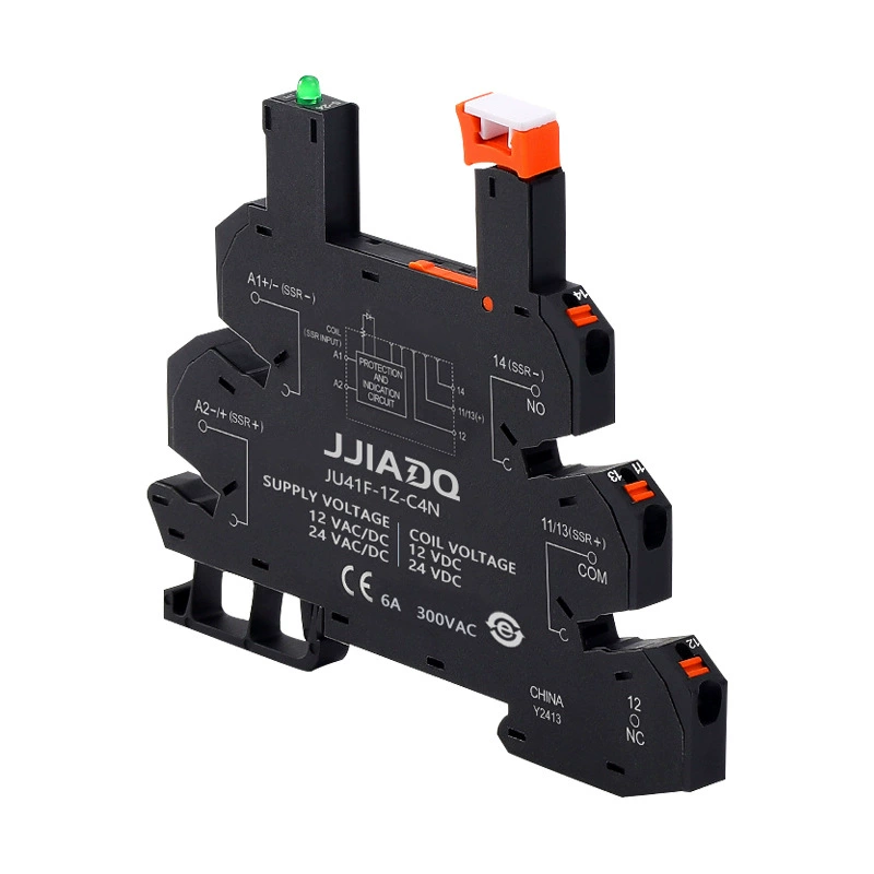 Реле Jujia 41F база 41F-1Z-C2-1 электромагнитный направляющий рельс AC и DC с базой