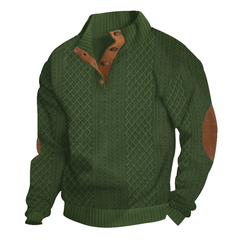 ​​Men's Casual Hoodie With Anime Embroidery - Stylish Streetwear Pullover, Soft & Comfortable Long Sleeve Sweatshirt​​_viptrois.com