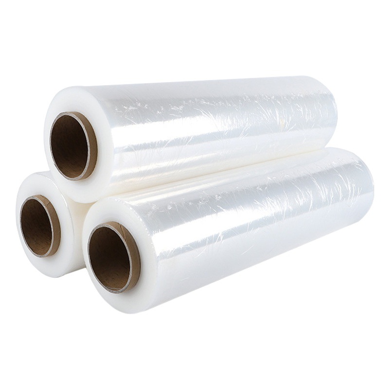 Fabricante de película de envoltura de PE película de embalaje transparente personalizado 50cm bobinado PE película de envoltura de embalaje