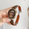 Xiaoman waist magnetic buckle-scorched brown