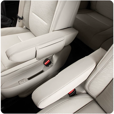 Suitable for Lynk & Co 900 Other Automotive Interior Supplies - lk900-second-row-armrest-protective-cover-with-mobile-phone-pocket-sunlight-rice-one-pair