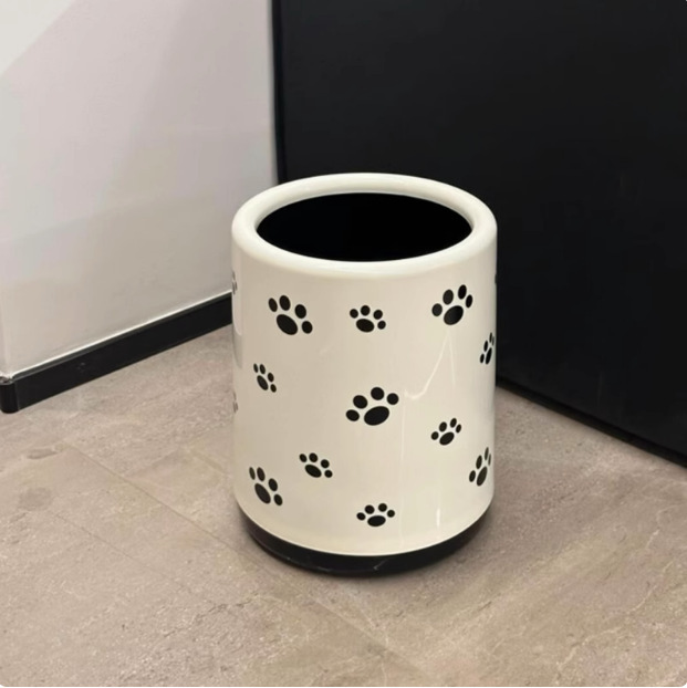 Household Bedside Kitchen Trash Can High-Looking Bedroom Toilet Simple Large Lidless Ring Bathroom Storage Bucket