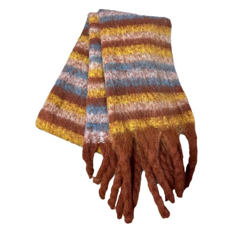 Thickened Warm Scarf for Women, Versatile Winter Loop Yarn Neck Warmer, Soft and Long, 2025 New Style Shawl, Wholesale with a Sense of Quality
