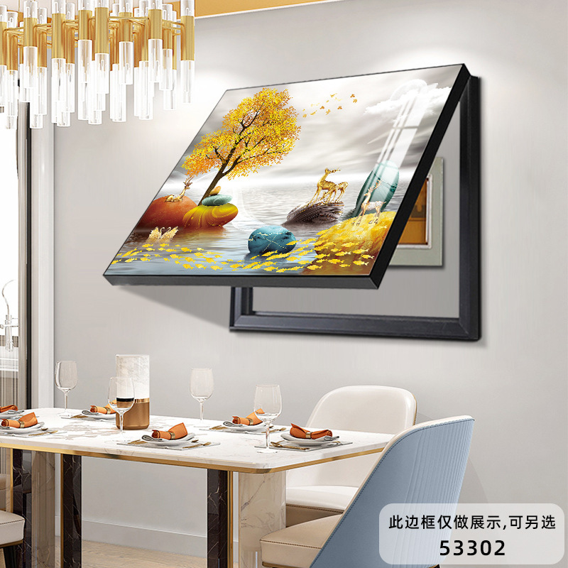 电表箱装饰画多媒体箱开关盒配电箱遮挡挂画免打孔电源弱电箱壁画|undefined