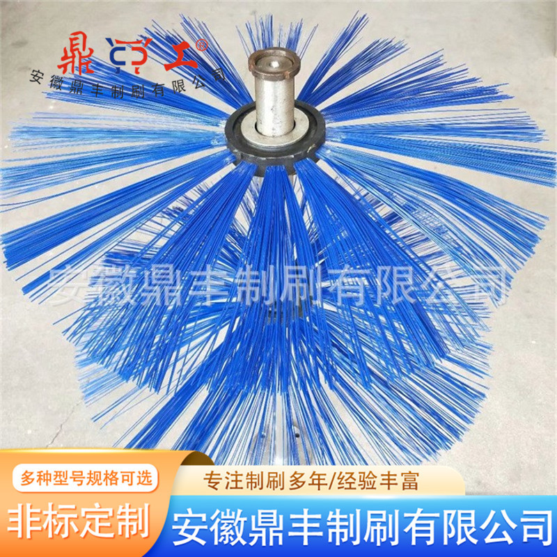 厂家直供护栏清扫清洗刷 护栏清洁除尘圆形粘布条 按需定刷头