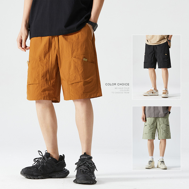 Casual Shorts Men's Summer Trendy Brand Loose Breathable Outer Wear Large Pants Mid-length Pants Waterproof Men's Outdoor Pants