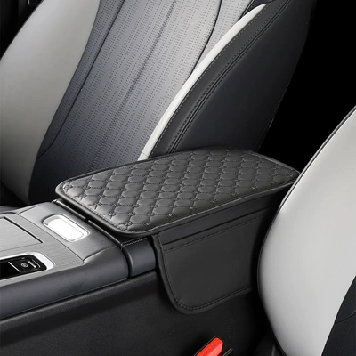 Human body aesthetics design, car armrest box heightening pad, direct supply from the source factory, wholesale for cross-border e-commerce, and drop shipping services (Armrest box pad) - black