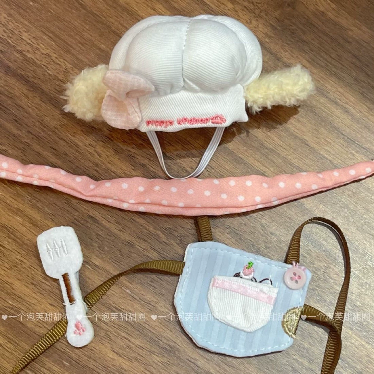 10cm кукла оптом милые хлопчатобумажные куклы одеваются аксессуары мини-маленькая шляпа шеф-повар шляпа фартук набор