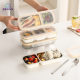 304 compartment light food anti-string flavor lunch box sealed compartment lunch box students office workers microwave portable lunch box