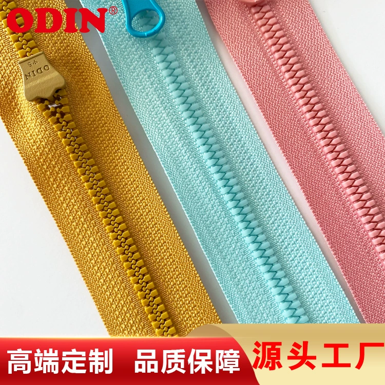 Factory wholesale 3#5#8#Volid zipper triangular open tail -tailed plastic pull -headed clothing pocket zipper zipper