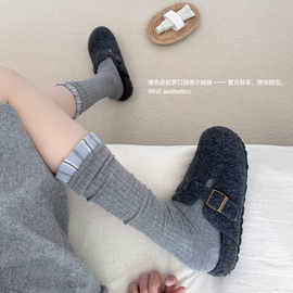 26秋季新上韩系学院风花边小腿袜堆堆百搭女棉袜