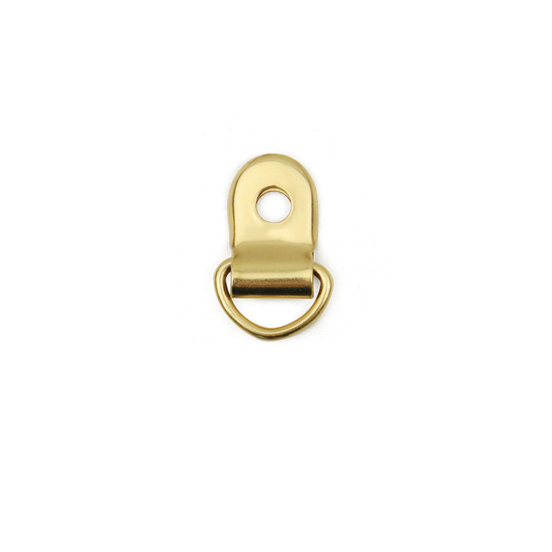 Bolsa de accesorios de hardware hierro D hebilla anillo de tiro metal correa de ropa zapato hebilla de hierro marco de fotos anillo de gancho de un solo agujero