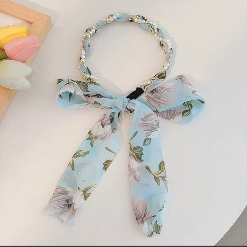 Xiangfei amantes de la tela accesorios para el cabello de alta apariencia de una sola pieza cinta de la diadema de perlas de Corea banda de pelo horquilla de hadas