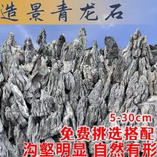 鱼缸造景石头青龙石小块水陆盆景附石园林景观假山摆件小石头跨境