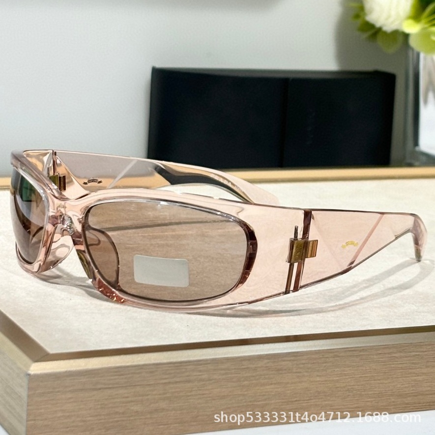 25ss新品y2kミレニアム未来感サングラスレディースA14ギャルファッション個性アウトドアスポーツ風pdサングラス