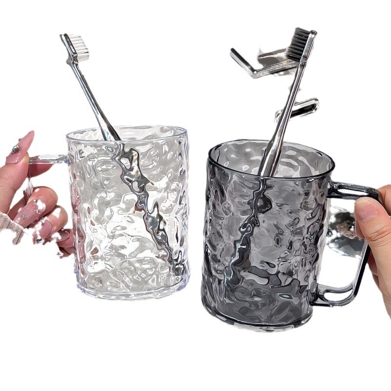Enjuague bucal Taza cepillo de dientes taza cepillo de dientes doméstico taza luz transparente lujo avanzado cepillo de dientes taza pareja Taza simple taza de cepillo de dientes
