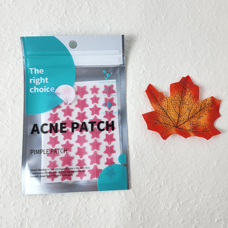 ACNE PATCH スターアクネパッチ ハイドロコロイド吸収性ニキビパッチ 膿吸収性フルカラーカラー五芒星ニキビパッチ|undefined