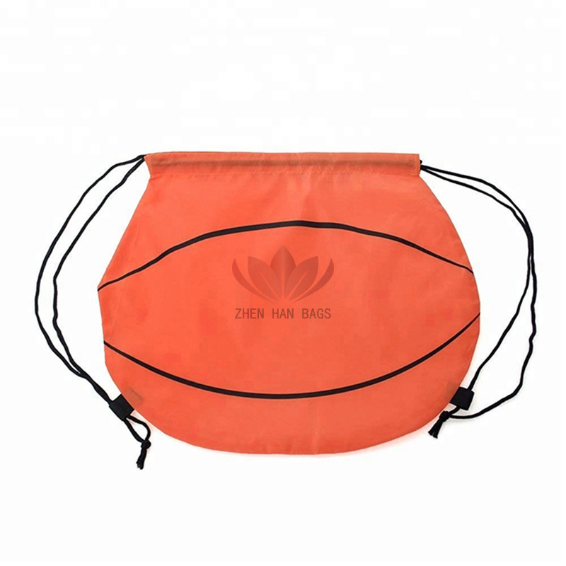 210D涤纶篮球束口袋双肩背包袋足球抽绳袋球形拉绳收纳袋厂家现货