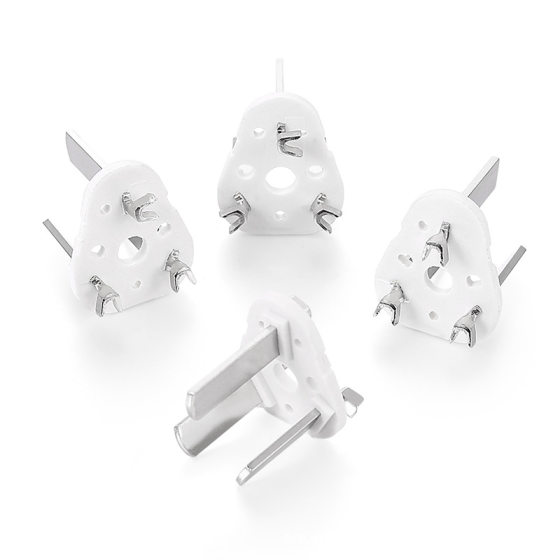 Injection molding copper national standard three-insert inner frame national standard three-insert bracket National Standard inner frame national standard power cord plug accessories