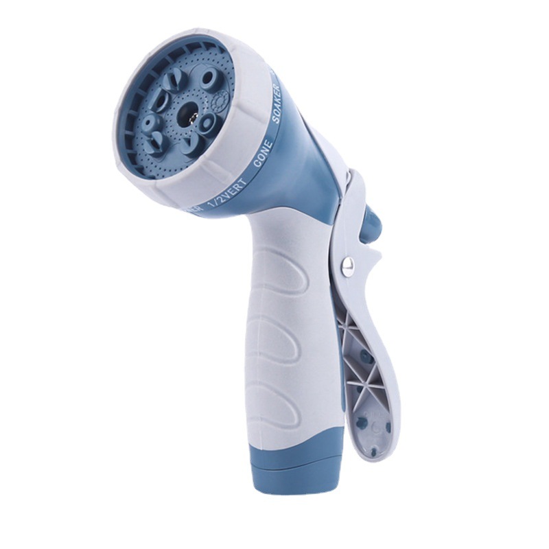 宁波厂家现货供应洗车花洒十功能塑料水枪 家用花洒水枪园林水枪