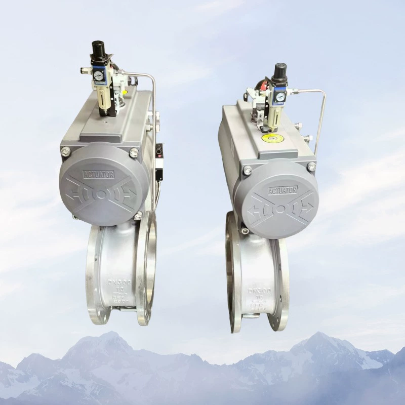 Шанхай Kneidi поставляет пневматический переключатель дроссельный клапан D643W-16P с пневматическим приводом двойного действия