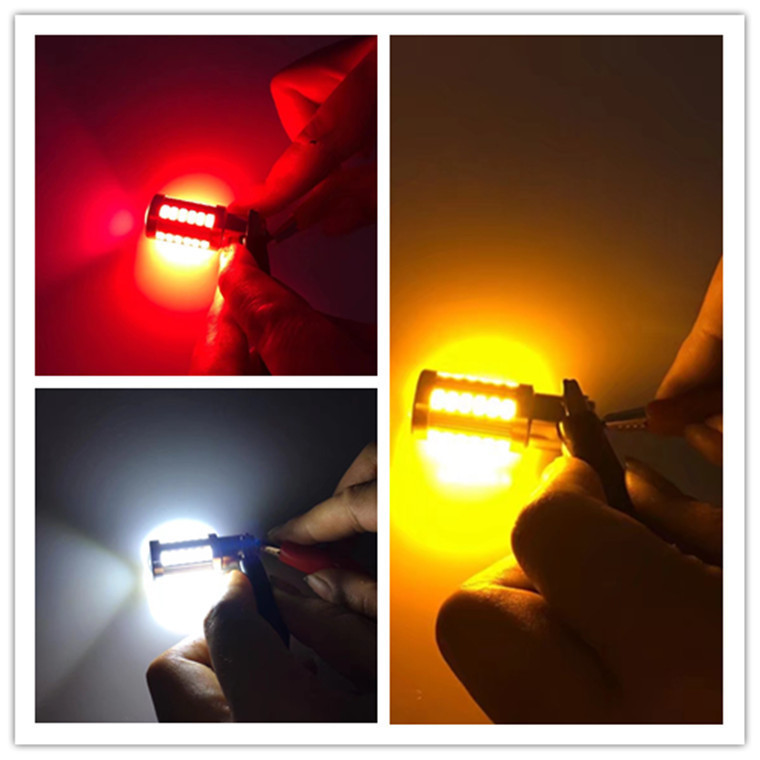 Luz de freno LED flash 1156 1157 5730-33LED luz de freno del coche bombilla trasera