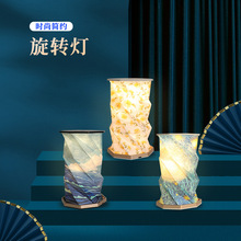 跨境专供小夜灯创意礼品端午节校园文创中秋折叠灯书灯旋转灯定制