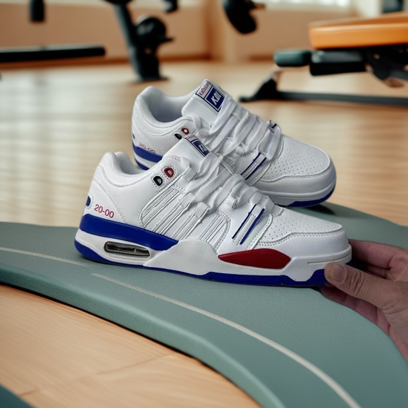2025 Autumn New White Blue Red Casual Sports White Sneakers for Men Ulzzang Harajuku Versatile Air-Cushioned Trendy Sneakers