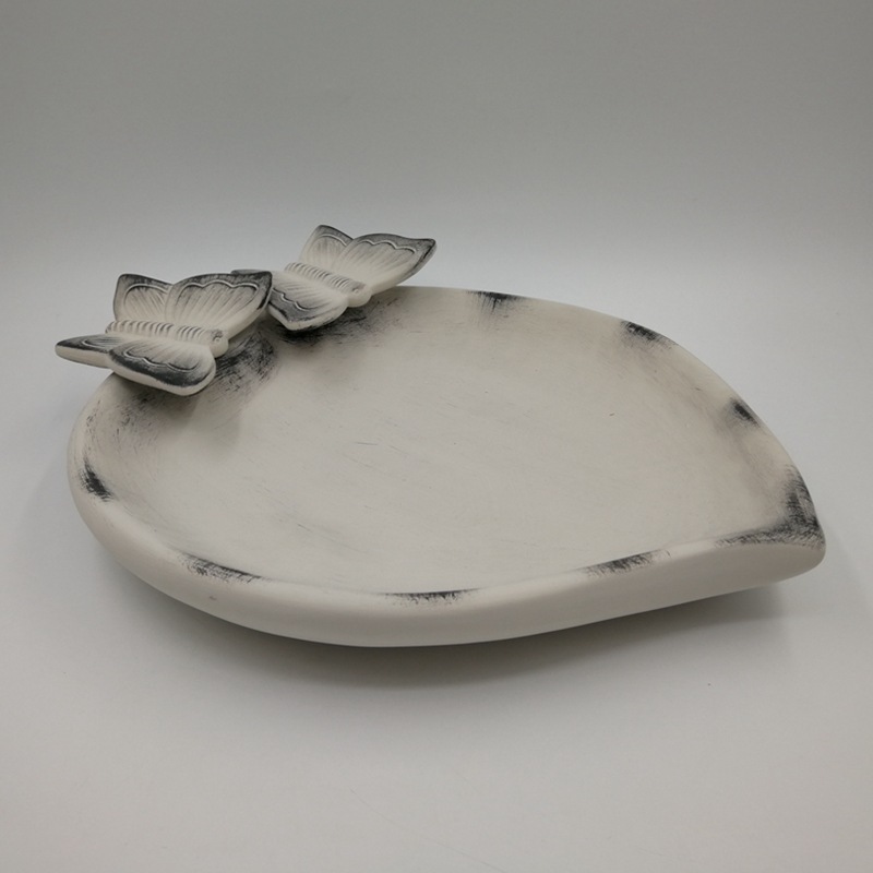 Alimentador de pájaros de cerámica, maceta carnosa de dibujos animados creativos, plato de frutas para el hogar, plato de almacenamiento, decoración, maceta para pájaros, hidropónico