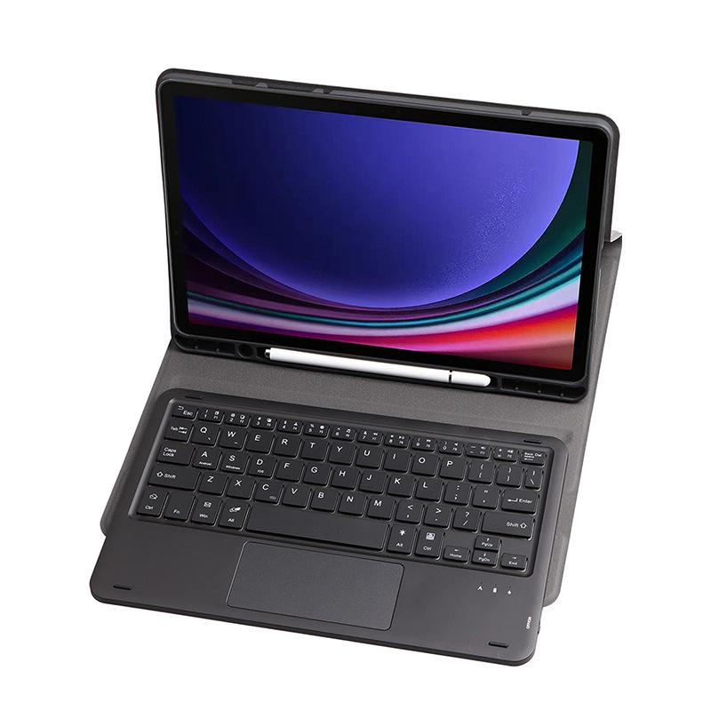 适用于2023三星Tab S9 FE保护套10.9英寸带蓝牙键盘SM-X510/X516B