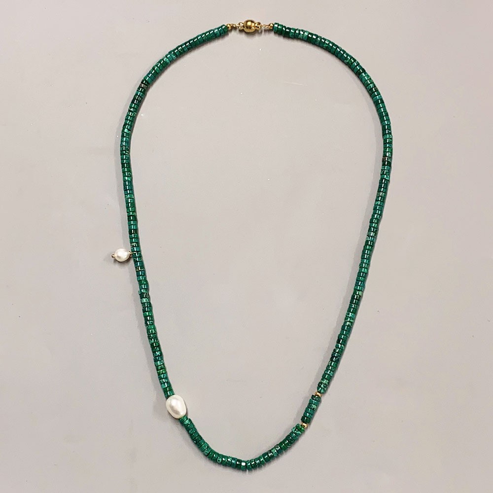 32g Weight Bracelets, Necklace Classification 2 PCS/Package Quantity Holiday, Daily Occasion Beaded, Freshwater Pearl, Titanium Steel Material Geometric Pattern Women's Gender Casual, Simple Style Style 2 PCS/Package Beaded Freshwater Pearl Titanium Steel Freshwater Pearl Jewelry Sets 27