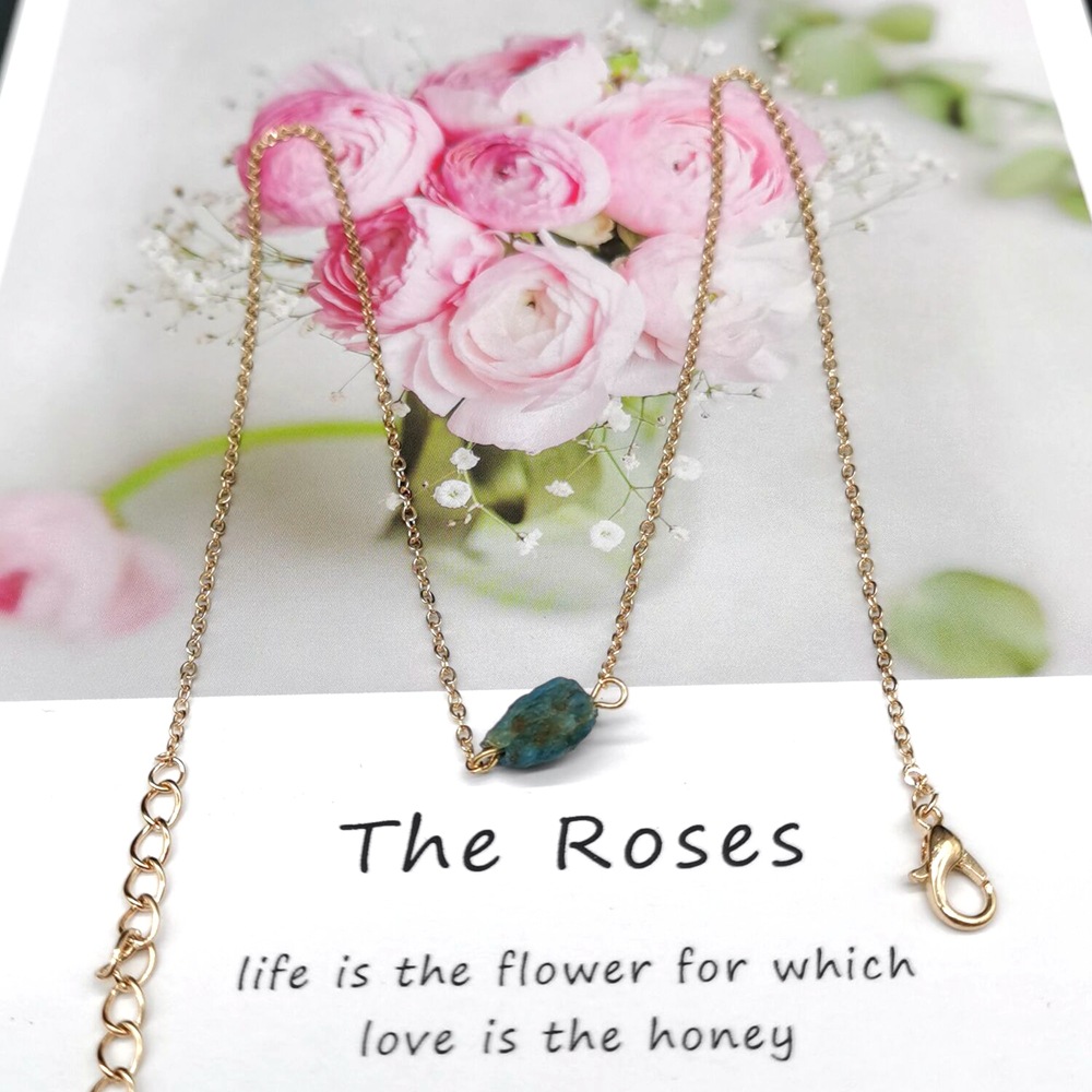 Fashion Geometric Agate Plating Natural Stone Necklace 1 Piece