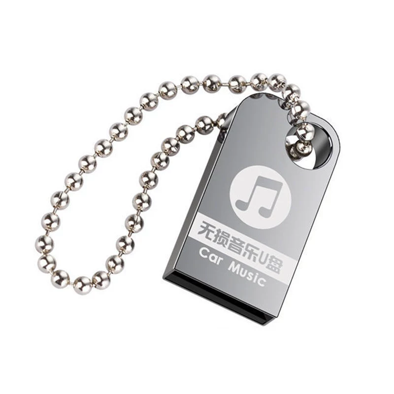 Музыкальная маленькая металлическая USB флешка, 16 ГБ, 32 ГБ