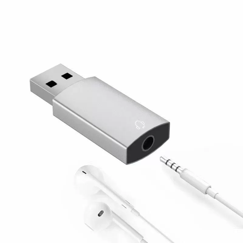 USB-адаптер внешнего звука, Micro-USB/USB‑A на 3,5 мм jack, plug-and-play