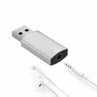 USB-адаптер внешнего звука, Micro-USB/USB‑A на 3,5 мм jack, plug-and-play