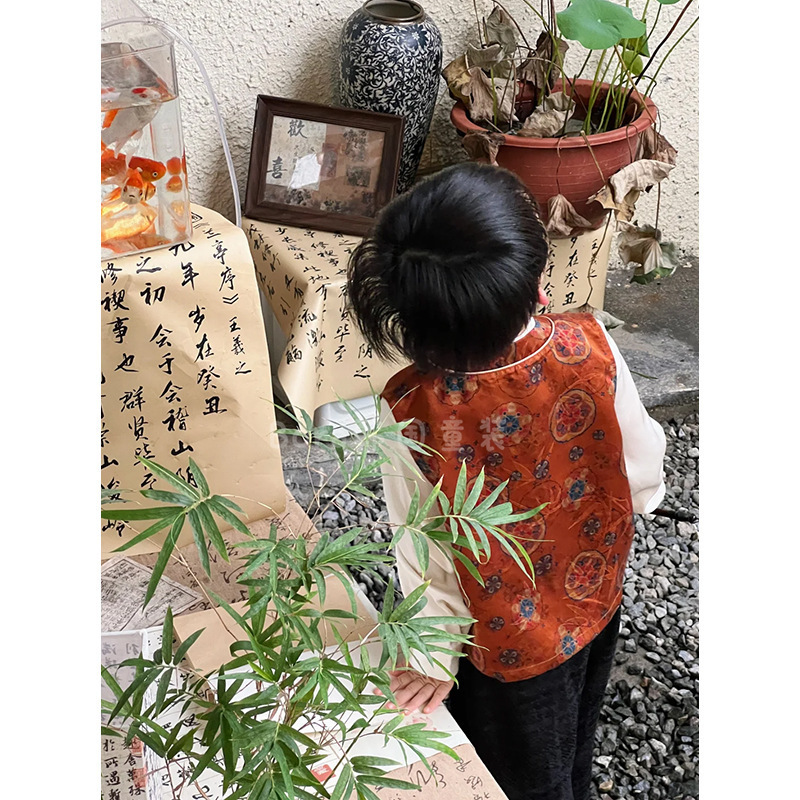 男童中秋节汉服儿童秋装2025新款新中式唐装宝宝高端时尚帅气套装|undefined