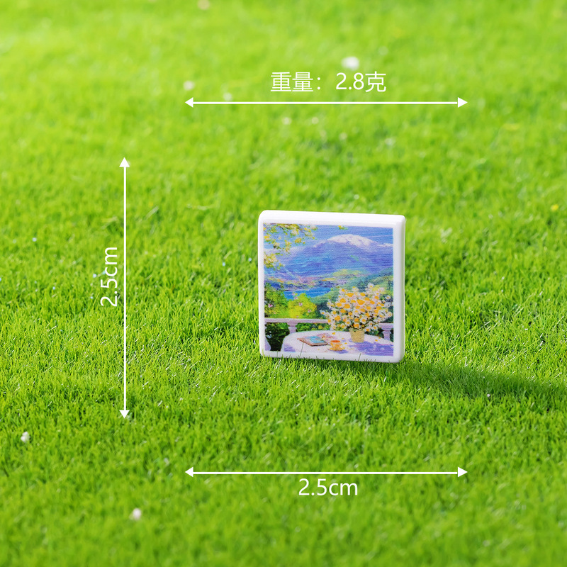 微景观树脂摆件油画写生画架 diy装饰品娃娃屋造景办公室桌面摆件|undefined