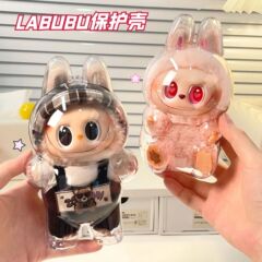 LABUBU 透明保護ケース 第一世代マカロン 第二世代 LABUBU 第三世代 フロント高エネルギー防塵保護ケース