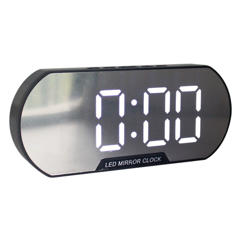 Новый Креативный светодиодный зеркальный цифровой будильник электронные часы студенческие электронные часы термометр прикроватные часы подарок