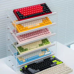 キーボードディスプレイスタンドアクリル収納ラックデスクトップファイルホルダー化粧品マニキュアオフィスゲームマウス収納