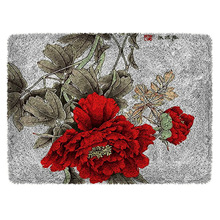 厂家供应梅花地毯diy十字绣地毯绣段段绣毛线绣卡通动漫地垫