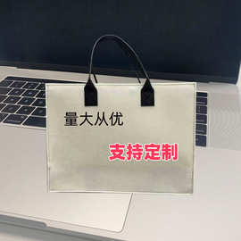 藏灯牌自制演唱会大容量支架托特包2.0手机双层暗格毛毡包手工