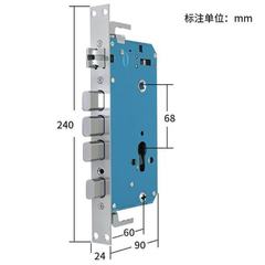 锁体家用室内卧室锁舌门锁配件通用型木门锁房门锁芯锁具锁心房间